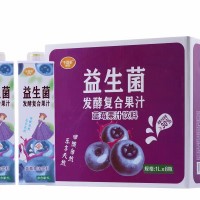 千喜多益生菌發(fā)酵復(fù)合果汁藍(lán)莓果汁飲料 1Lx8瓶